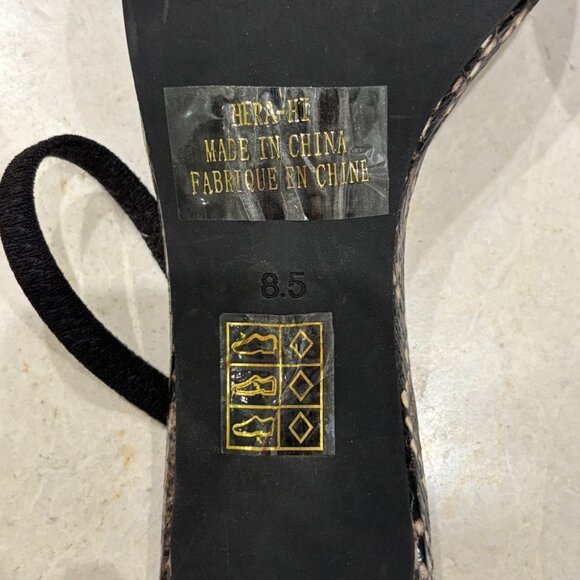 Jeffrey Campbell Hera-II Snake Print Heels Size 8.5 - Picture 6 of 6